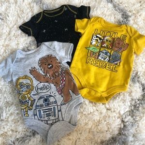 Star Wars newborn onesies